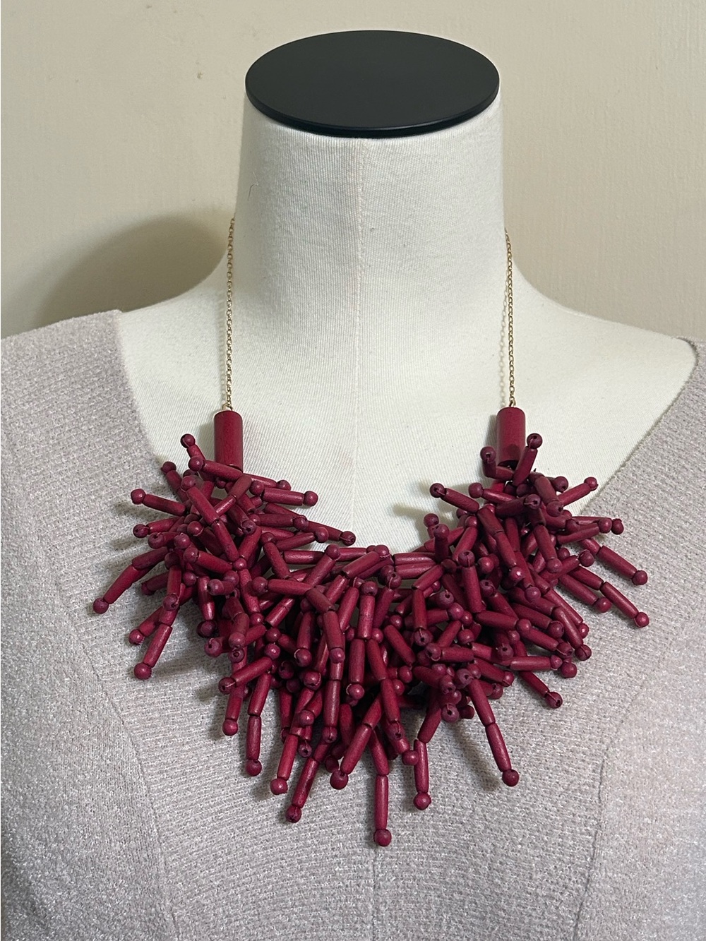 HARMONY ACCESSORIES WOODEN BEAD NECKLACE